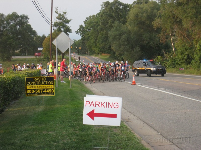 2012 Milford 30K 110.jpg - The Milford 30K Labor Day Race covers it all. Road through town, dirt road through woods, hills, heat, and a good hamburger at the end!